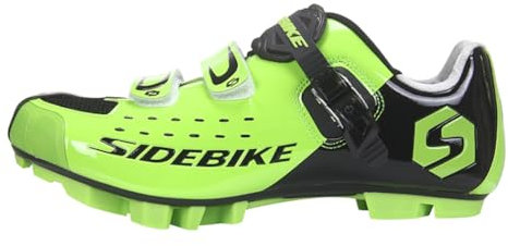 Scarpe MTB Ciclismo Mountain Bike Professionali Traspiranti per Uomo e Donna, compatibili Pedali SPD - Verde 44 EU