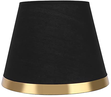 Hapivida Stoff Lampenschirm, Nachttischlampen Lampenschirme, Moderne Minimalistische, Handgefertigte Heimdekoration für E27-Tischlampe, Kronleuchter, Wandleuchte(Schwarz)