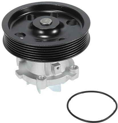 Partuto Pompa dell'Acqua No.1334647/1741085E00/93177340/1741085/17400N86J00 per Motore Auto - per Opel Agila 2008-2010 Metallo Nero con Guarnizione - 1 set