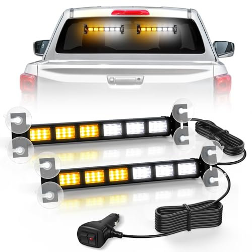 antom Sei sezioni LED Luce Stroboscopica LED Lampeggiante Luci 12V 24V Auto Flash Lampada Strobe Emergenza Camion Rimorchio Caravan Moto Auto avvertimento Segnale ambra