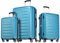 Probeetle by Eminent Koffer-Set Voyager IX Erweiterbar 3-teilig 1x Handgepäck Koffer Gr. S 1x Koffer Hartschale Größe M + L super leicht 4 Doppelrollen 360° Türkis