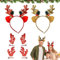 LPAMABA 2 pcs Serre-Tête de Noël Bandeaux de Noël Bandeaux Décoratifs de Noël Bandeau de Noël Fête Noël Bandeau Renne