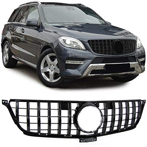 Schwarzer Sport-Kühlergrill für Mercedes ML W166 2012-2015, Sauf ML 63 AMG