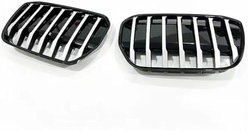 DRYFAL Auto Frontstoßstangengrill für BMW iX3 2021-2024 Vorne Grill Kühlergrille vorne Oben Wabengrill Front Grill Auto Frontgrill