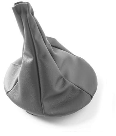 XPEX 1 Stück Schaltsack Aus Pu Leder, Zubehör Für Fiat Panda Komplett Mit Schalthebel, Kompatibel Mit Fiat Panda 2003–2012 Fiat 500 500C 2007–2013(Grau)