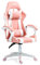 AMS-GAMING Silla Gamer#02-Pink Color negro y rosa – Cojín lumbar y reposacabezas – Asiento para juegos