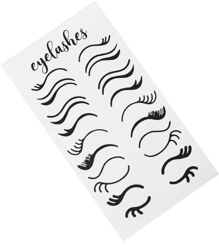 Hemobllo Salon Wandaufkleber Augenbrauen Design Kreative Wanddekoration Für Beauty-salons Und Wohnräume Eyelash Sticker Für Stilvolle Raumausstattung