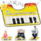 HBSFBH Künstlerischer Klavier Klang Teppich, Kreative Toiletten Klavierteppichmatte, Lustige Toiletten Klaviermatte WC Vorleger, Klavier-bodenmatte, Lustige Musical Keyboard Toilettenvorleger