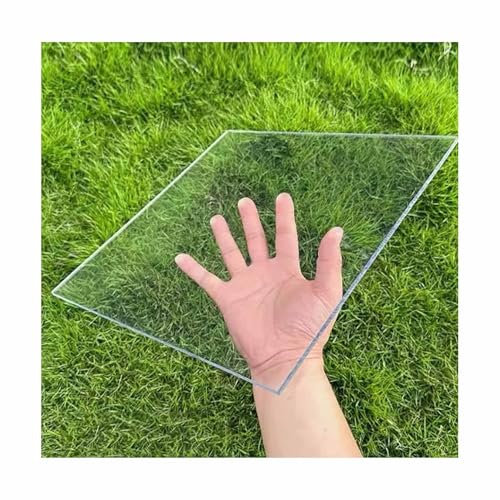Planchas policarbonato Lámina de policarbonato para techos Paneles de policarbonato transparentes para invernaderos Paneles de repuesto para cobertizos, para patios, divisiones, toldos(3mm,30x90cm/11.