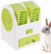 Ventilatore per Gabbie da Trasporto,Ventola Piccola per Cuccia per Cani | Attrezzatura USB Ricaricabile Per Animali Coniglietti Criceti Gattini Ricci Per Giornate Calde