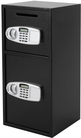 Sicherheitsschrank, Tresor mit Schlüssel, Safe Tresor mit Stahlkonstruktion für Bargeld, Schmuck und Wertsachen, 80x40x40cm, Safe Box für Zuhause, Büro und Hotel