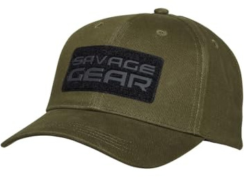 Savage Gear Badge Baseball Cap Green - Angelcap, Cappy, Angelmütze