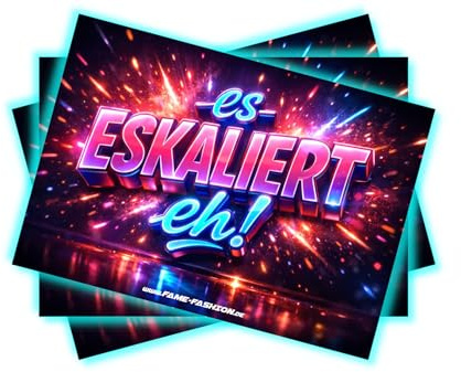 es ESKALIERT eh! 2.0Malle Sticker Party Sticker – Witziger Malle Spruch als Fun- & Meme-Aufkleber für den Mallorca-Trip, JGAs, Urlaub, Partys, Trinkspiele und vieles mehr (20)