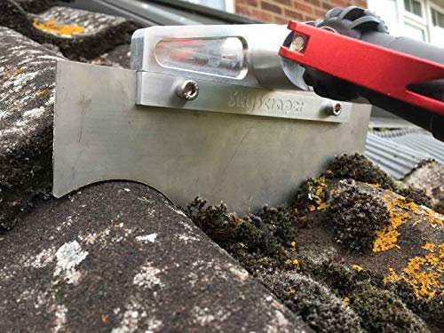 skyScraper Roof Cleaning System with skyScraper Head, End Tools with 24ft Telescopic Pole