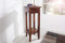 DuNord Design Telefontisch Massivholz Mahagoni 75cm braun Retro Design