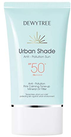 [DEWYTREE] Urban Shade Anti-Pollution Sun SPF 50+ PA++++ 50ml - Pink Calming Tone Up Mineral UV Filter, Mild & Soft, Korean Cosmetics, K-beauty, Skincare