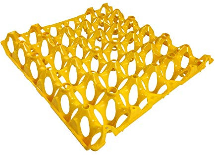 Tigerbox Eton Plastic Egg Tray Holds 30 Eggs - Yellow