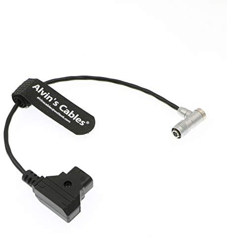 Alvin's Cables Portkeys BM5 BM7 Monitor Power Cable 4 Pin Female Right Angle to D-Tap