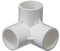 Raccord coudé 3 voies en PVC, raccords en T pour tuyaux de 20/25/32/40/50 mm de diamètre, connecteurs de meubles de serre.