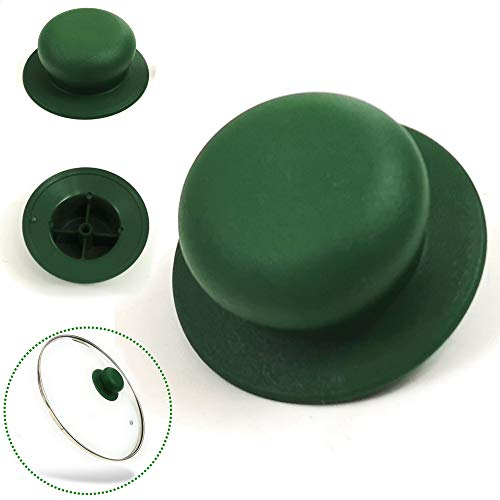 Kerafactum Universal Ersatzgriff Ersatz Deckelgriff für Glasdeckel passend viele Marken Pfannengriff Deckelknopf Austausch Topf Griff Knauf Topfdeckel Topfdeckelgriff Pfannen Deckel grün 1 Stück