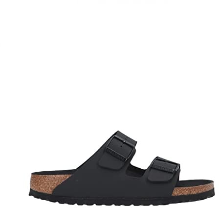 Birkenstock Unisex Arizona Black/Black/Black Birko-Flor Sandal 41 N EU