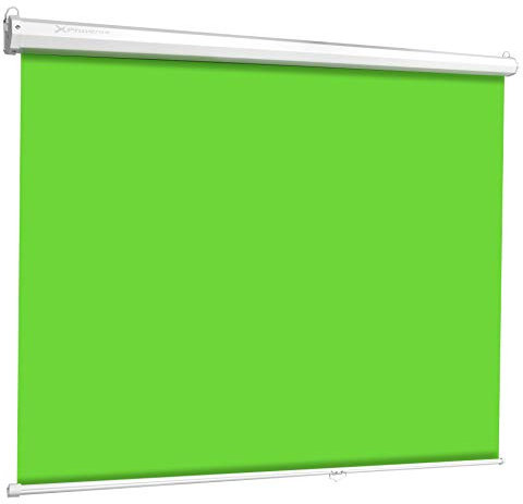Phoenix Technologies – Pantalla Chroma Verde para Streaming y Fotografia Profesional, Fondo Interactivo, No Reflectante, Antiarrugas, Fijación Techo o Pared, 2 x 2.5 Metros