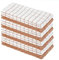 8er Pack Premium Frottee Geschirrtücher 40x64 cm in Weiß/Hellbraun kariert von StickandShine / 100% Baumwolle