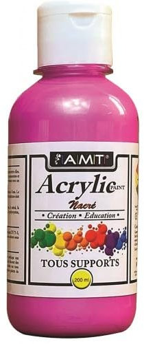 Peinture Acrylique - 200ml - Fushia Nacré - ACE244