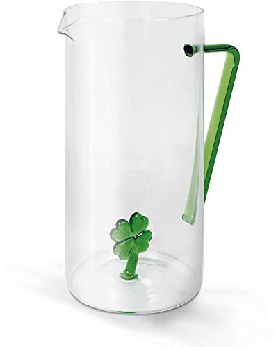Caraffa in borosilicato Linea Monterey dec.quadrifoglio Good Luck Litri 1.2