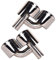 Bapmic 2x Auto Auspuffrohr Auspuffendrohr Endrohre Blende Auspuffblenden für Mercedes 2008-2014 AMG W204 W221