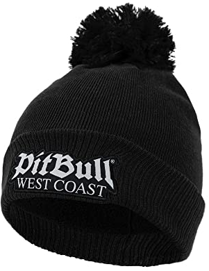 Pit Bull West Coast - Winter Beanie Bubble OLD LOGO Czarna - Black