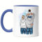 Kiddle-Design Père Mère Enfant Tasse Bleue Cadeau Fête des Pères Personnalisé Papa Maman Bébé Fils Fille Cadeau Fête des Mères Fête des Pères Anniversaire