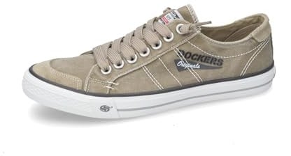 Dockers by Gerli Herren Low-Top Sneaker, Männer Halbschuhe,schnürschuhe,schnürer,Business,Freizeit,straßenschuhe,Sand,49 EU
