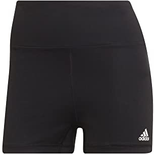 adidas Damen Yoga Essentials High-Waisted Short Leggings, Black, XL