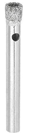 sourcing map 1pcs Diamond Drill Bits 6mm Serrated Hollow Core Hole Saw for Glass Ceramic Porcelain Tile Marble Stone