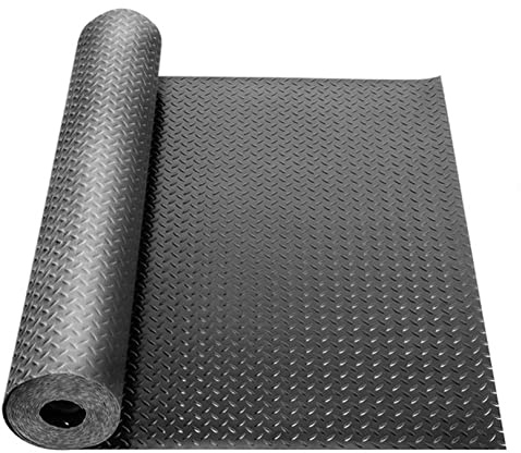 JIONET Tapis De Sol en Caoutchouc 16.5 * 3.3ft Garage Tapis en Caoutchouc Heavy Duty Garage Floor Runner Anti-Slip Flooring Rolls Thickness Home Flooring Mat (Size : 16.4 x 3.28 ft)
