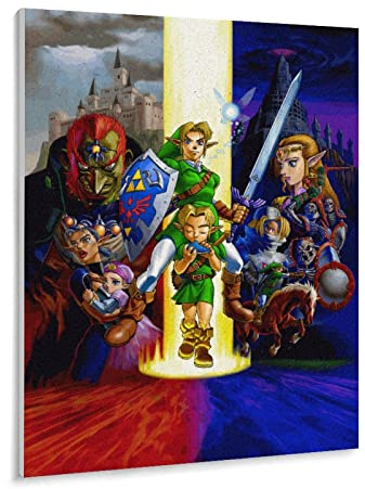 Puzzle 1000 Teile The Legend of Zelda Puzzles Erwachsene und Kinder Schwierigkeit Puzzles Brave Warrior Spielszene Puzzle Lernspiele Spielzeug Familie Dekoration(50x70cm)-402