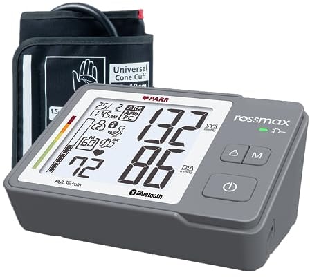 ROSSMAX Z5 – Automatisches und klinisch validiertes Oberarm-Blutdruckmessgerät - Unregelmässige Herzschläge - Manschetten und Bewegungserkennung - One-touch Betrieb - HEALTHSTYLE APP -USB Type C port