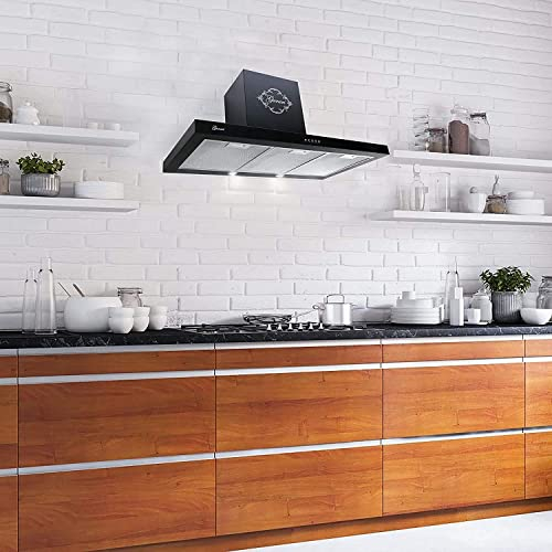 GURARI Gas-Standherd 60 cm Edelstahl Gasherd mit Elektrobackofen 60 L GCH E 610 X+GCH 462 IS 6 Prime Range Coocker mit Dunstabzugshaube 60 cm, in Edelstahl, 1000m³/h