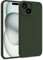 MyGadget Funda para iPhone 15 en Silicona TPU - Carcasa de Doble Capa - Case Resistente Antigolpes y Anti choques - Ultra Protectora Verde Oliva