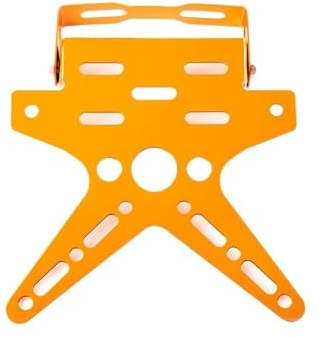 Universalteile Aluminiumlegierung Angepasst Klappbarer Elektrischer Nummernschildhalter Rahmenlose Motorrad-Kennzeichenhalterhalterung Motorrad Zubehör