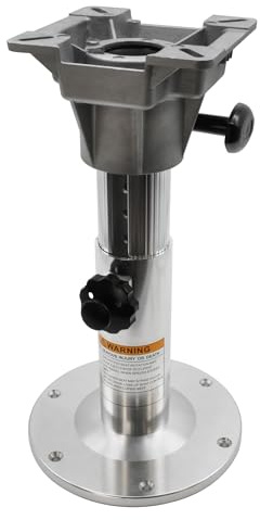Waterside Stuhlfuß für Bootssitze – Höhenverstellbare Sitzsäule Pedestal – Robuste Aluminium-Konstruktion für Boote & Jachten – Sicherer Standfuß zur Sitzmontage