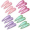 EUZUXU 16 Pezzi Glitter Clip a Scatto per Capelli, Fermagli per Capelli in Metallo Colorati Glitter Paillettes Fermacapelli Barrettes Accessori per Styling de Capelli, per Donna Bambina