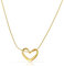 Made by Nami Herzkette Gold Edelstahl Geschenke für Frauen Wasserfester Schmuck Verstellbar