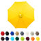Garden Parasol Canopy Cover, 2m 2.30m 2.7m 3.0m Market Table Umbrella Canopy, patio umbrella replacement canopy,for Patio Market Table Umbrella Garden Parasol Canopy Cover(Yellow,8ribs:2.7m/8.8ft)