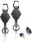 Uniclife Heavy Duty einziehbare Schlüsselanhänger mit Magnetverschluss einziehbare Badge Reel für zu 0,45 kg Magnetische ID Badge Holder Reel 79 cm Dyneema Cord Starke ABS Gehäuse Karabiner,2 Stück