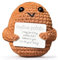 KIAYOO Pomme de Terre Positive,Cadeau Femme Homme Couple Decoration Maison Cadeau Anniversaire Personnalisé Cadeau Anniversaire, Noël, Nouvel an Encouragement Réconfort Gadget Utile Rigolo Peluche