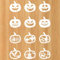 12stk Halloween Zeichenschablonen, Kunststoff-Halloween Schablone Wiederverwendbare Kürbis-Schnitzschablone Halloween-Malvorlagen für Stoff Glas Möbel Und Wandkunst(Stil 2)