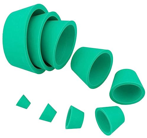BELLIFFY 9st Saugflaschenmatte Filteradapterkegelkragen Stopper Labor Buchner Trichter Adapter Für Laborfilter Stapelbare Büchner-trichteradapter Kegelfiltrationsbaugruppen Green Kieselgel