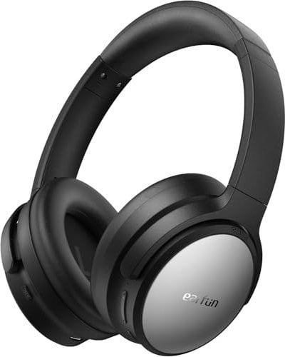 EarFun Tune Pro Active Noise Canceling Headphones, Over Ear Wireless Bluetooth Headphones with 5 Mics, 120H Playtime, Bluetooth 5.4, Hi-Res Audio, Multipoint Connection, Custom EQ, Comfortable Fit